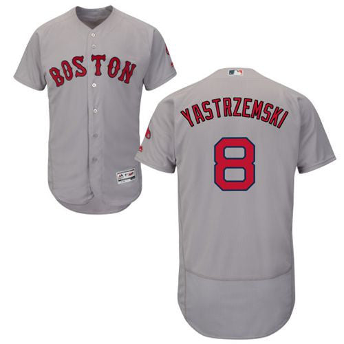 Carl Yastrzemski Boston Red Sox grey Authentic jersey