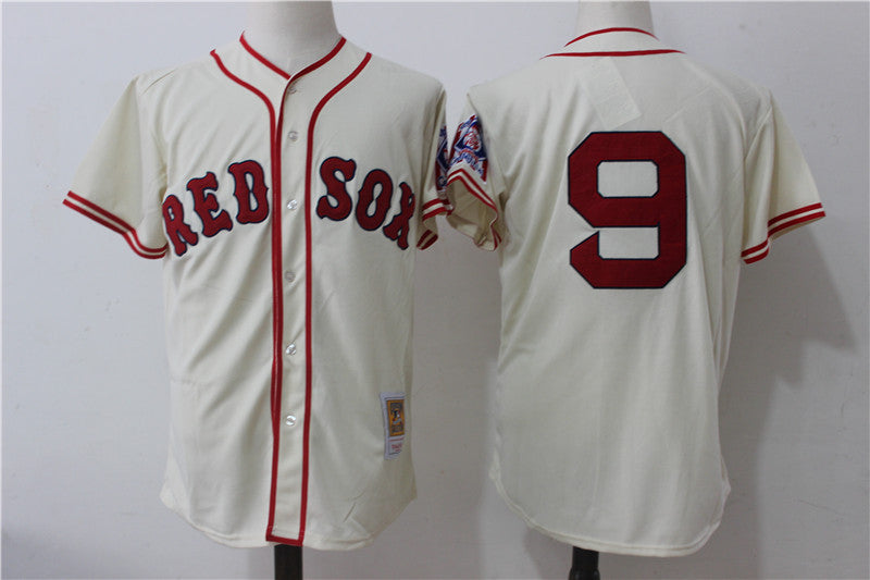 Ted Williams Boston Red Sox cream jersey
