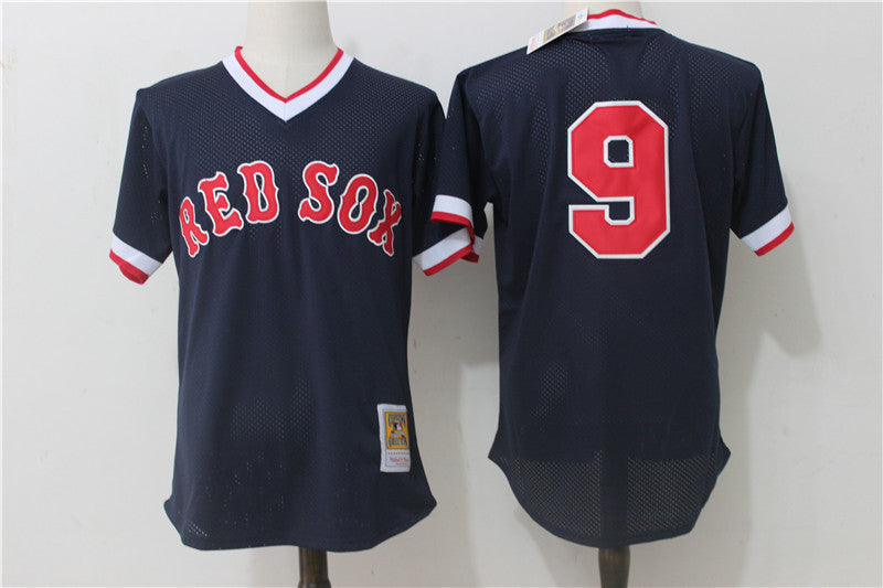 Ted Williams Boston Red Sox navy Cooperstown jersey