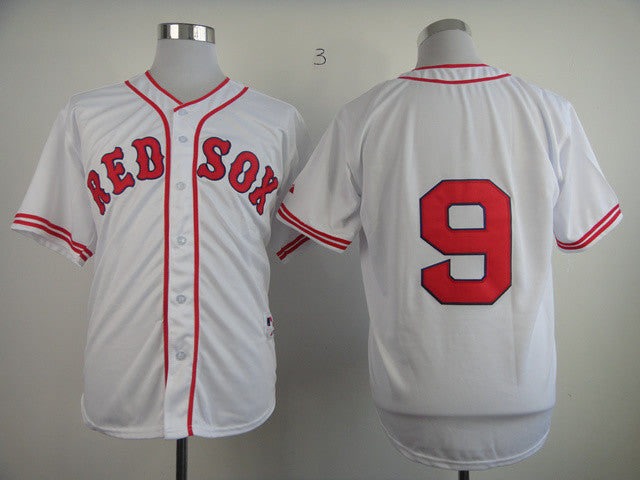 Ted Williams Boston Red Sox white Throwback jersey