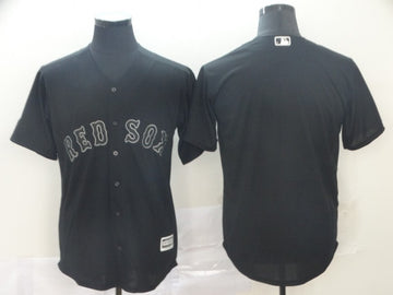 Custom Boston Red Sox black Authentic jersey