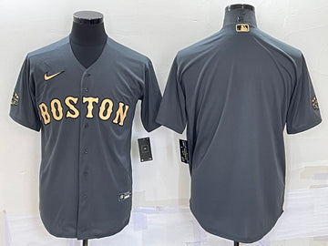 Custom Boston Red Sox charcoal All-Star jersey