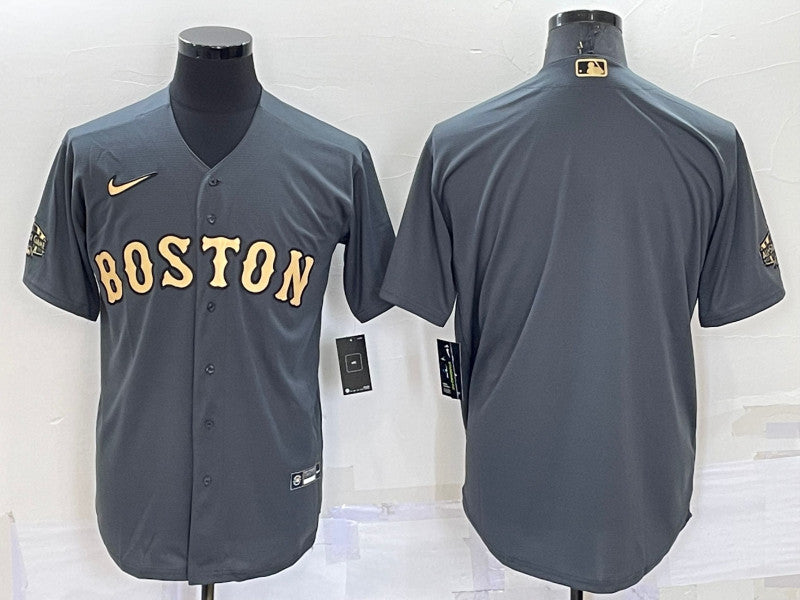 Custom Boston Red Sox charcoal All-Star jersey