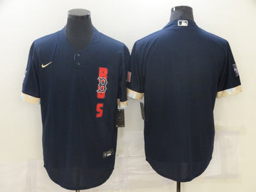 Custom Boston Red Sox navy All-Star jersey