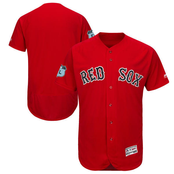 Custom Boston Red Sox red jersey