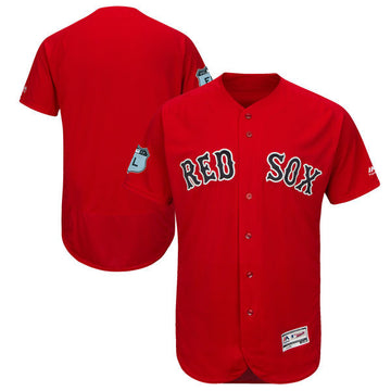 Custom Boston Red Sox red jersey