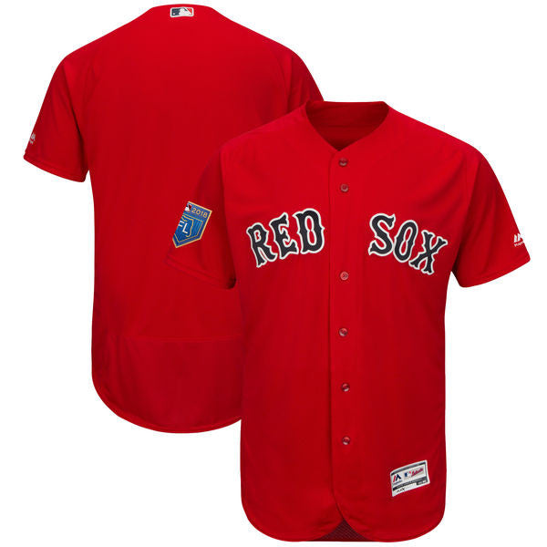 Custom Boston Red Sox red jersey