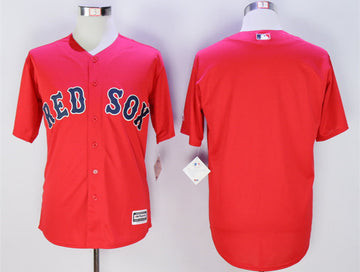 Custom Boston Red Sox red jersey