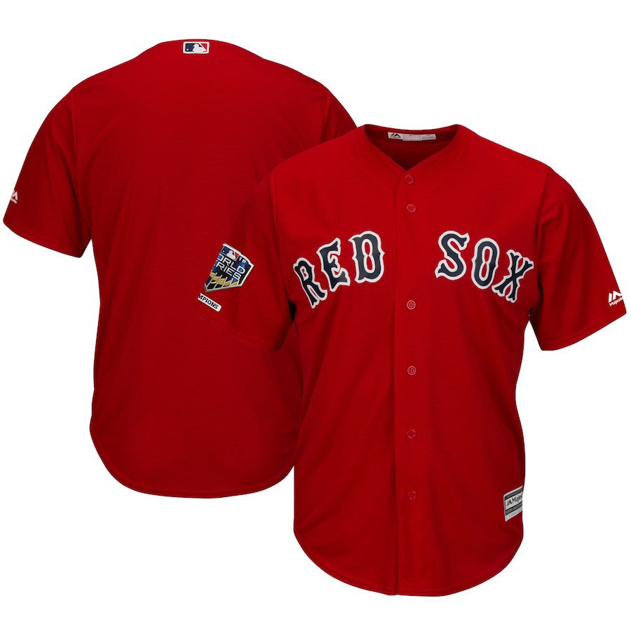 Custom Boston Red Sox scarlet Alternate jersey
