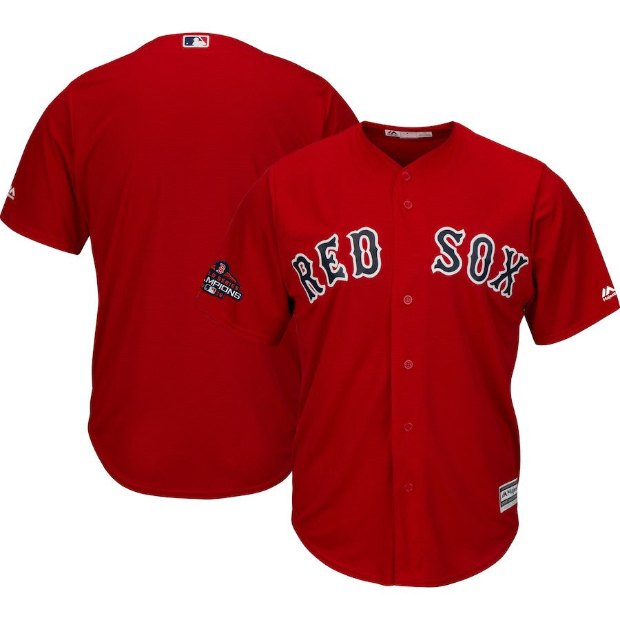 Custom Boston Red Sox scarlet jersey