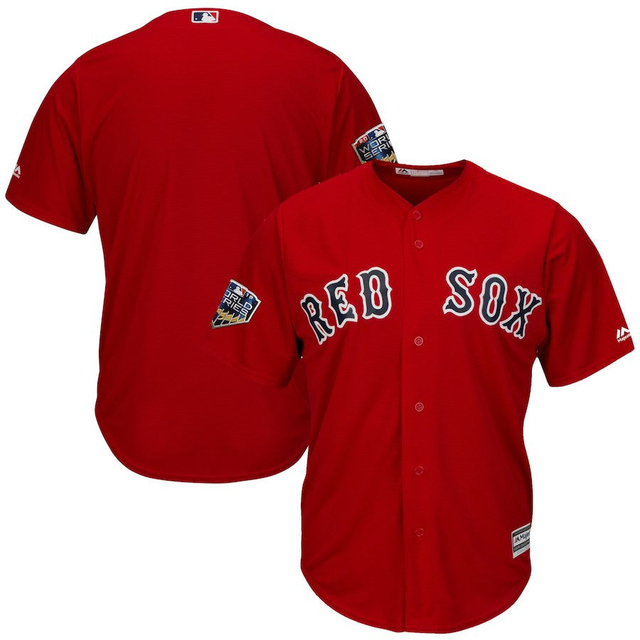 Custom Boston Red Sox scarlet jersey
