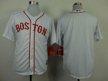 Custom Boston Red Sox white jersey
