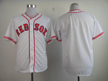 Custom Boston Red Sox white Throwback jersey