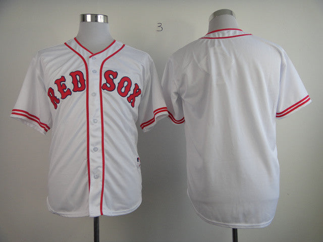 Custom Boston Red Sox white Throwback jersey