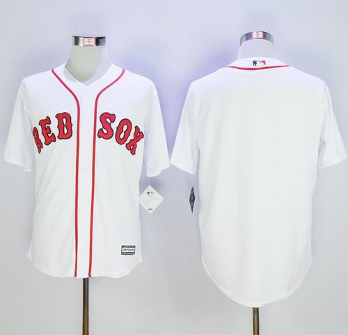 Custom Boston Red Sox white Alternate jersey
