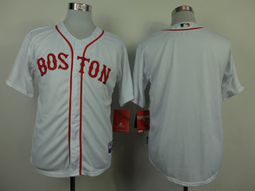 Custom Boston Red Sox white jersey