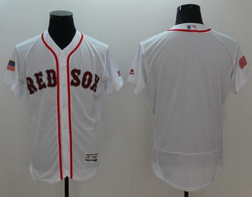 Custom Boston Red Sox white Fashion jersey