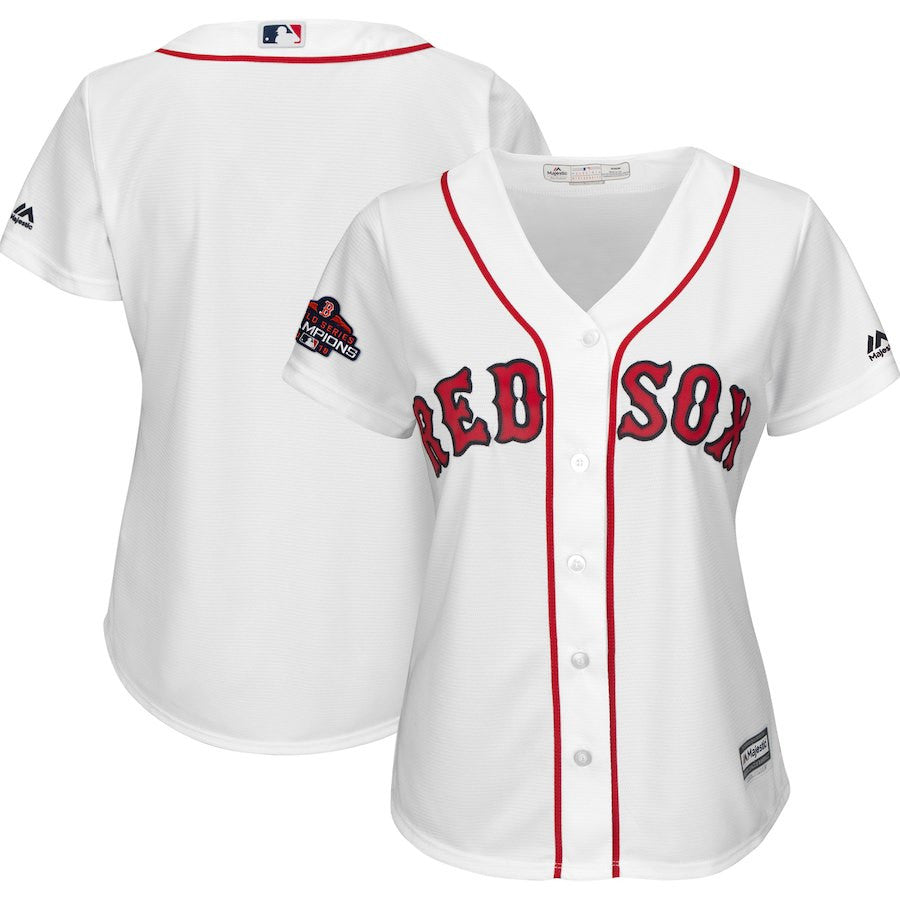 Custom Boston Red Sox white jersey