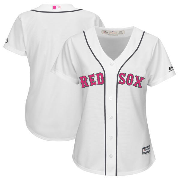 Custom Boston Red Sox white jersey