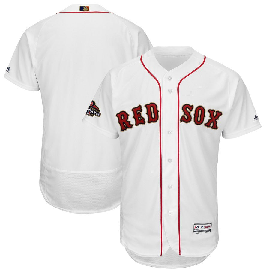 Custom Boston Red Sox white jersey
