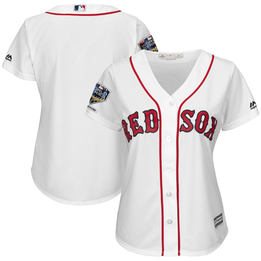 Blanl Boston Red Sox white Home jersey