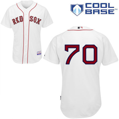 Garin Cecchini Boston Red Sox white jersey