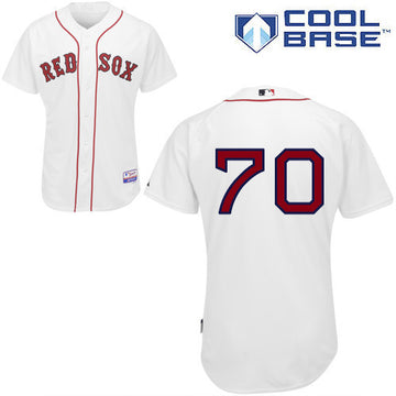 Garin Cecchini Boston Red Sox white jersey