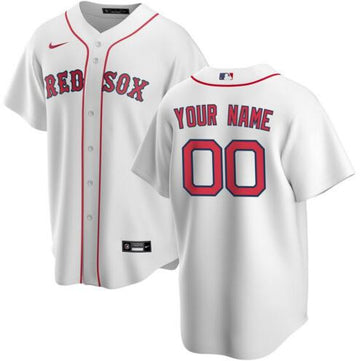 Custom Boston Red Sox white jersey