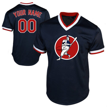 Boston Red Sox navy Throwback jersey