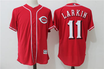 Barry Larkin Cincinnati Reds red jersey