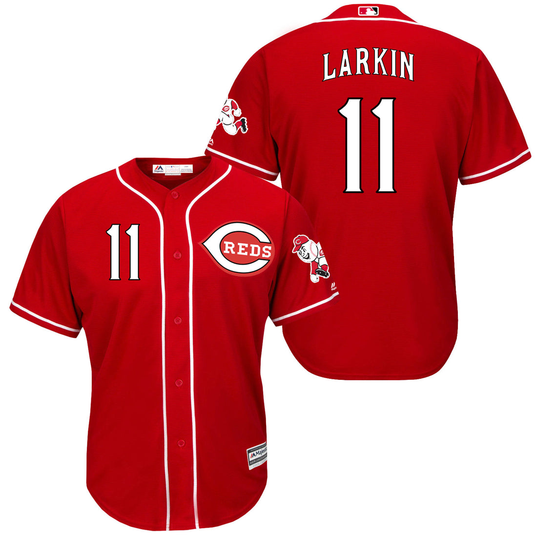 Barry Larkin Cincinnati Reds red jersey