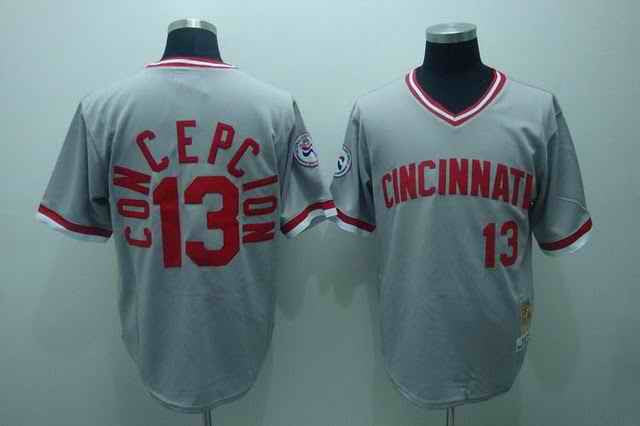 Concepcion Cincinnati Reds grey jersey