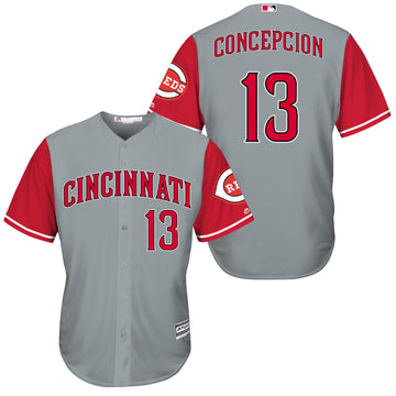Dave Concepcion Cincinnati Reds grey jersey