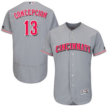 Dave Conception Cincinnati Reds gray jersey