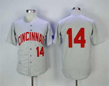 Pete Rose Cincinnati Reds gray Throwback jersey