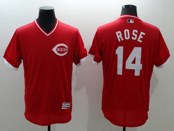 Pete Rose Cincinnati Reds red jersey