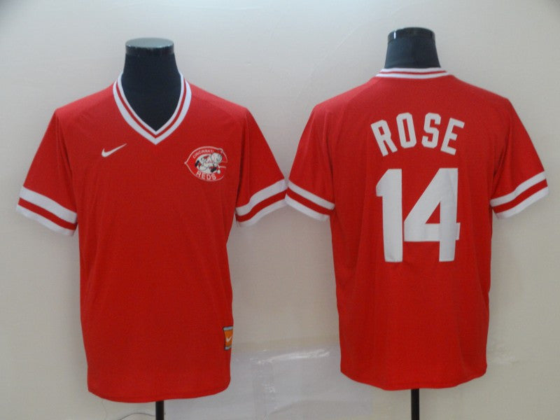 Pete Rose Cincinnati Reds red Throwback jersey