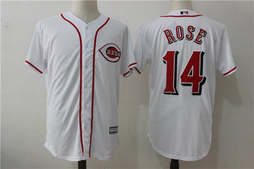 Pete Rose Cincinnati Reds white jersey