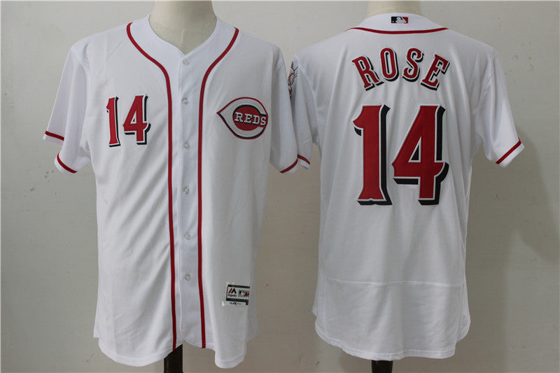 Pete Rose Cincinnati Reds white jersey