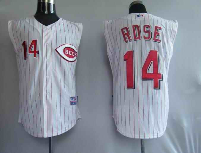 Pete Rose Cincinnati Reds white jersey