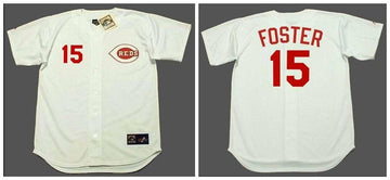 George Foster Cincinnati Reds white Throwback jersey