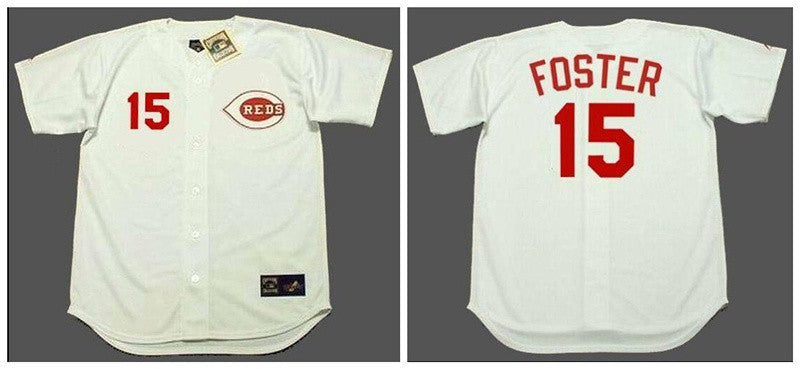 George Foster Cincinnati Reds white Throwback jersey