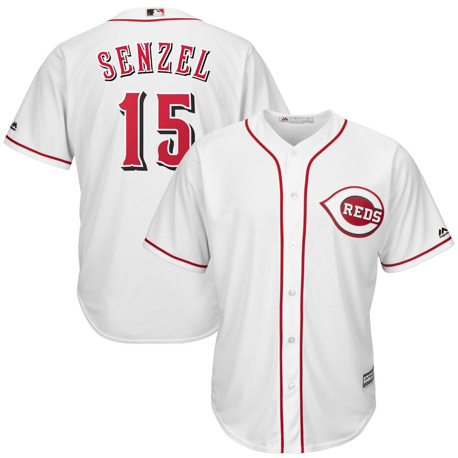 Nick Senzel Cincinnati Reds white jersey