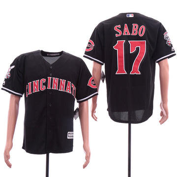 Chris Sabo Cincinnati Reds black jersey