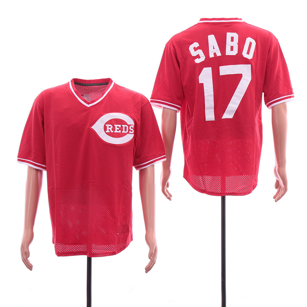 Chris Sabo Cincinnati Reds red Throwback jersey