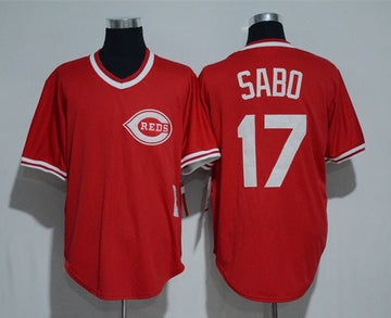 Chris Sabo Cincinnati Reds red Throwback jersey