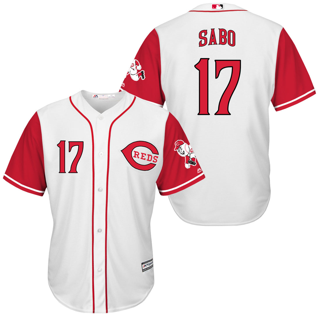 Chris Sabo Cincinnati Reds white jersey
