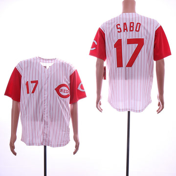 Chris Sabo Cincinnati Reds white Throwback jersey