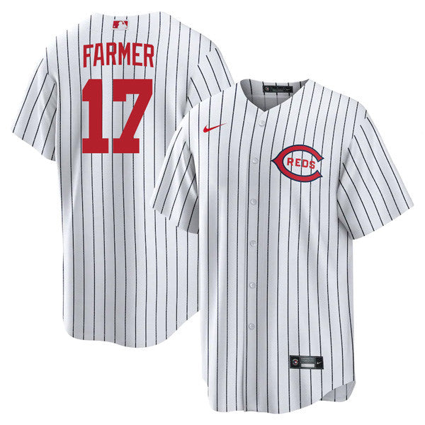 Kyle Farmer Cincinnati Reds white jersey