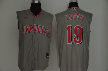 Joey Votto Cincinnati Reds gray jersey